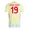 Officiële Voetbalshirt Spanje Lamine Yamal 19 Uit EK 2024 - Heren